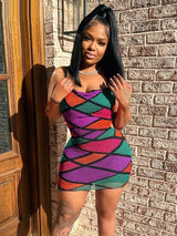 Colorful Party Sexy Dress